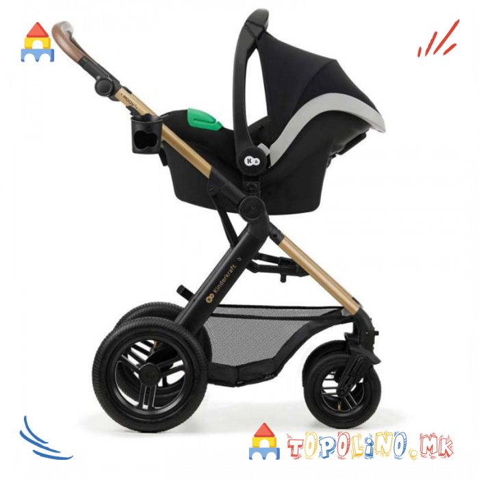 Количка Travel Moov2 3 во 1 Black - Kinderkraft - Image 2