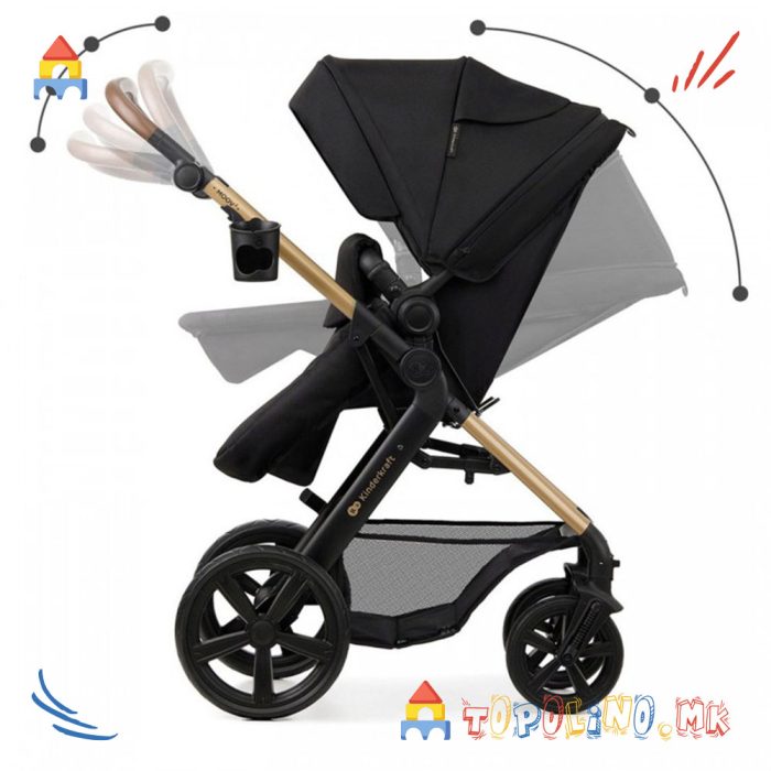 Количка Travel Moov2 3 во 1 Black - Kinderkraft - Image 5
