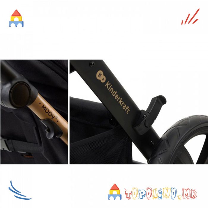 Количка Travel Moov2 3 во 1 Black - Kinderkraft - Image 12