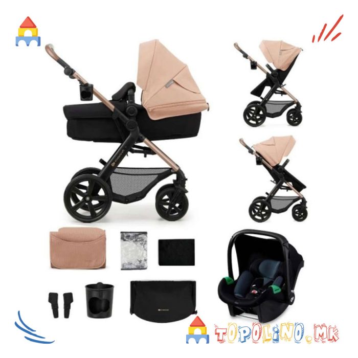 Количка Travel Moov2 3 во 1 Beige - Kinderkraft - Image 6