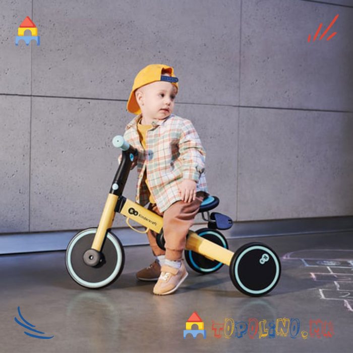 Трицикл 4Trike Promise Yellow - Kinderkraft