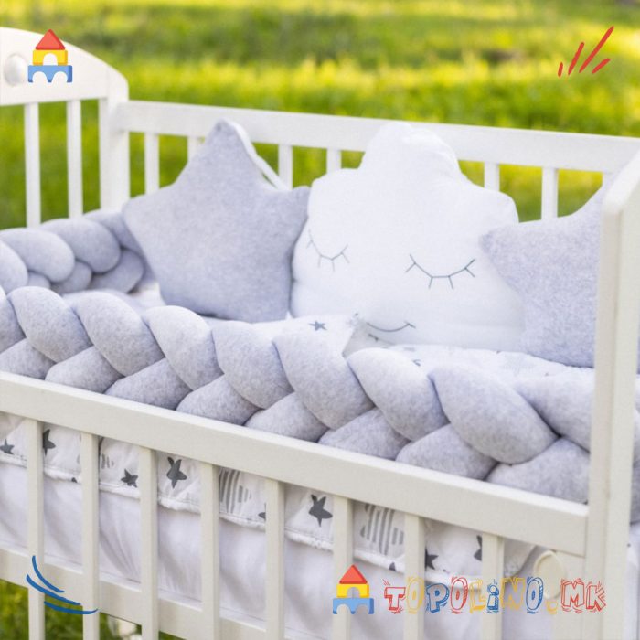 Постелнина Bambino Сива - Baby Textil - Image 3