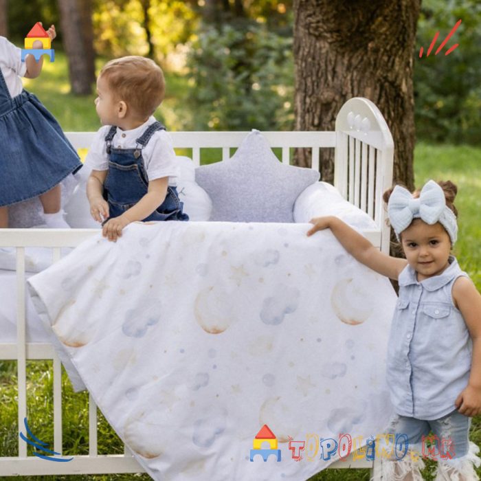 Постелнина Сонувалка Сива - Baby Textil - Image 4