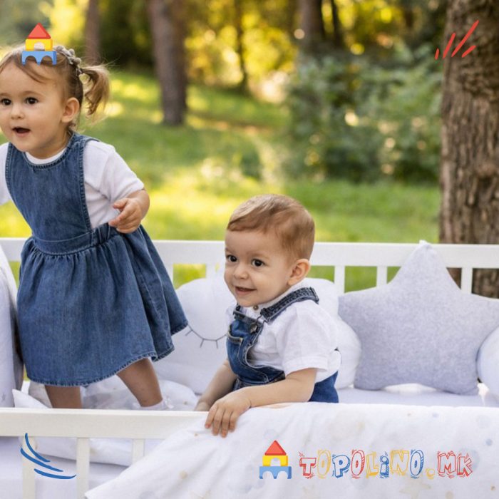Постелнина Сонувалка Сива - Baby Textil - Image 2