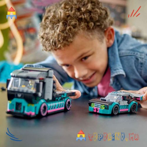 Race Car and Car Carrier Truck City - Lego