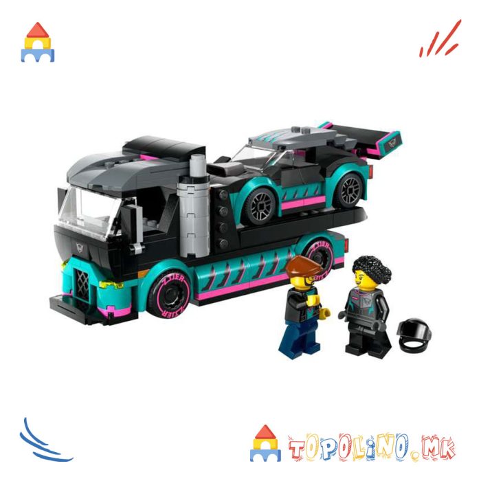 Race Car and Car Carrier Truck City - Lego - Image 2