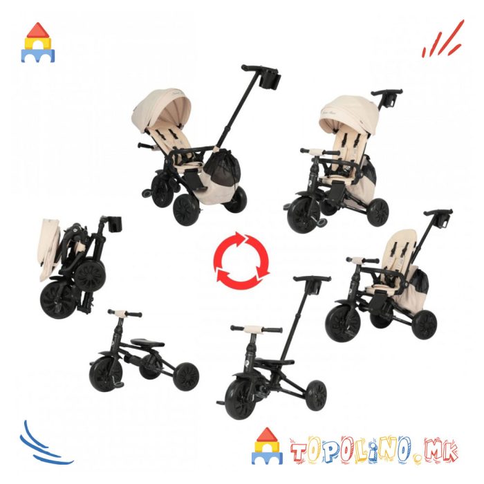 Трицикл Nova Max Beige - QPlay - Image 9