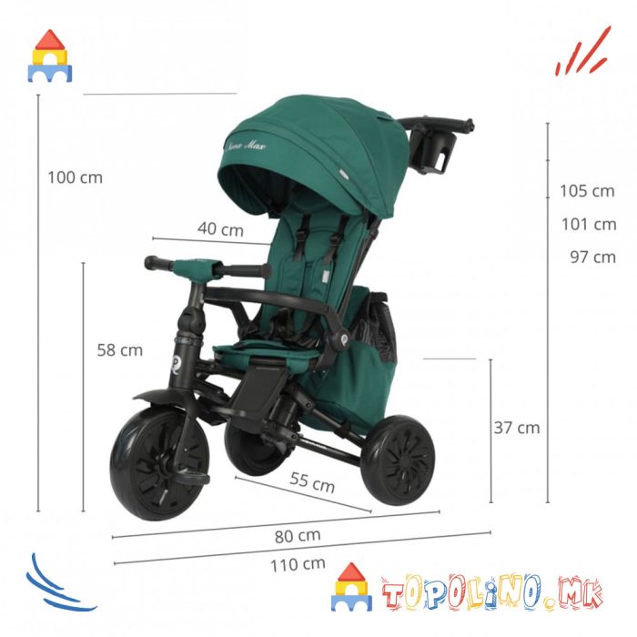 Трицикл Nova Max Green - QPlay - Image 9