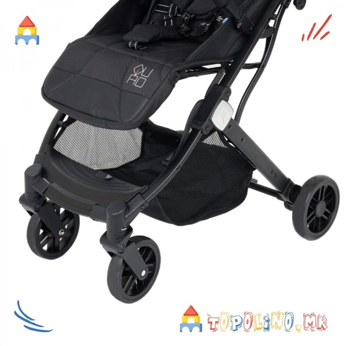 Количка Quad со Прекривка Црна - Jungle - Image 12