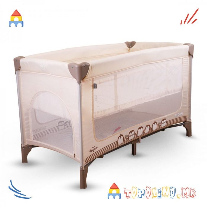 Креветче Преносливо Moon 2 Нивоа Beige - Jungle