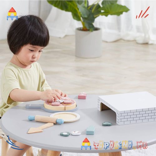 Дрвена Играчка Сет за Пица - PolarB