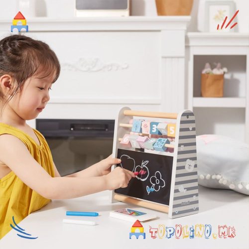 Дрвена Играчка Табла Abacus 3 во 1 - PolarB