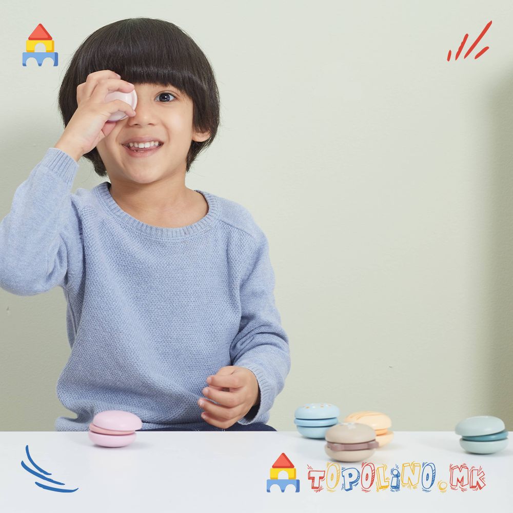 Дрвена Играчка Macarons 6 во 1 - PolarB - Image 4