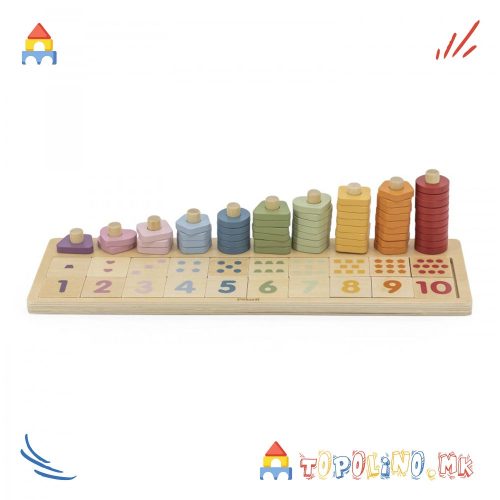 Дрвена Играчка Изброј и Поврзи - PolarB