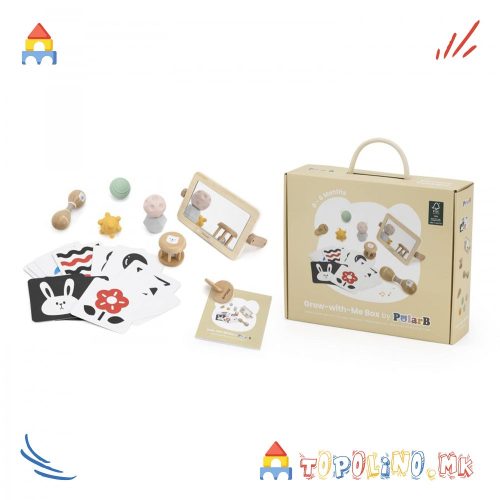 Дрвена Играчка Сет Расти со Мене - Сензорни Истражувачи - PolarB