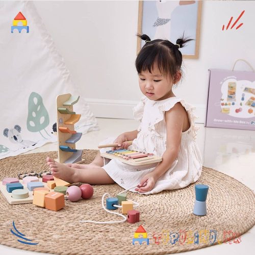 Дрвена Играчка Сет Расти со Мене – Креативци со Бои – PolarB