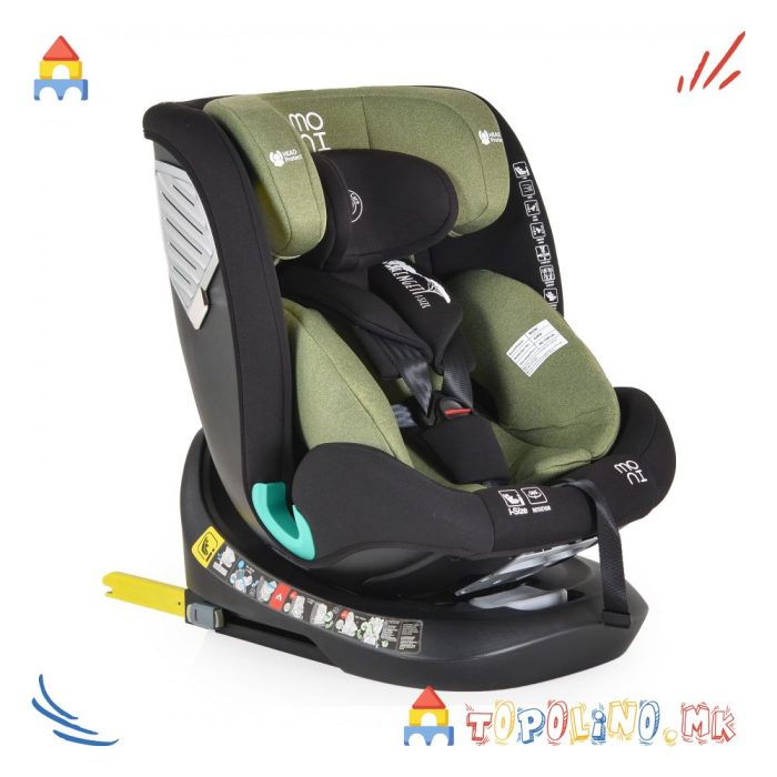 Седиште за Автомобил Serengeti I-Size 40-150см Sky Green – Moni - Image 2