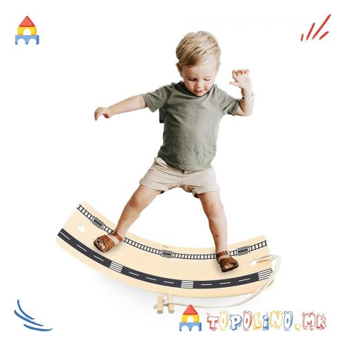 Дрвена Играчка Balancing Board со Ленти Viga