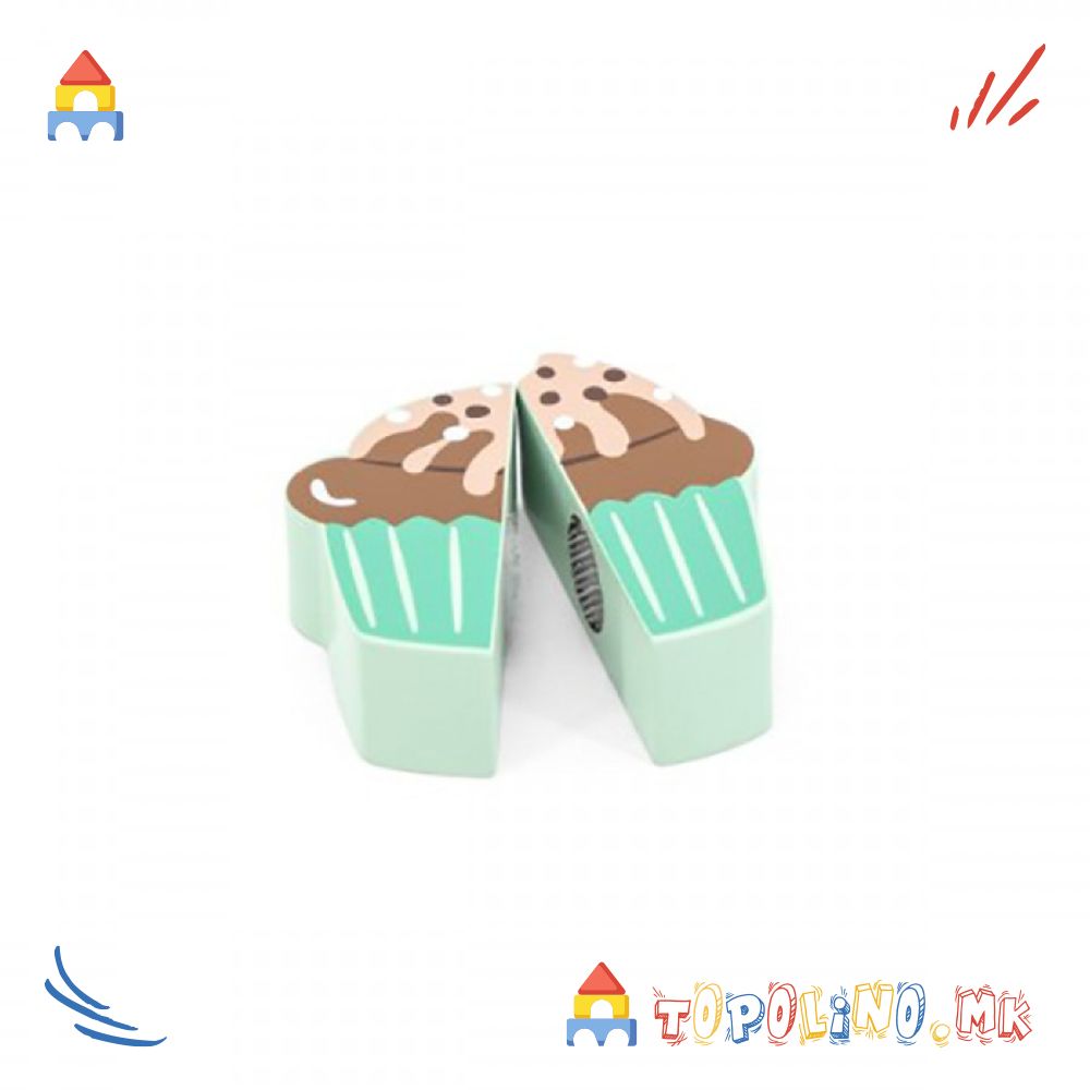 Дрвена Играчка Сет за Сечење Десерти - Viga - Image 3