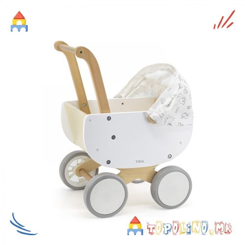 Дрвена Количка за Кукли - Viga