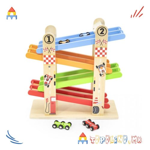 Дрвена Тркачка Патека со Две Рампи - Viga