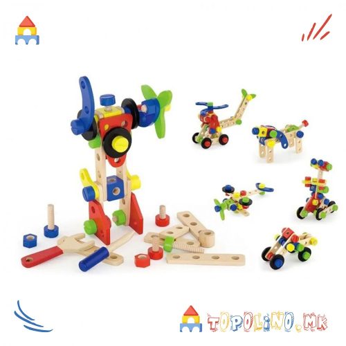 Дрвен Сет за Градење 68пар. - Viga