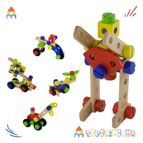 Дрвен Сет за Градење 48пар. - Viga