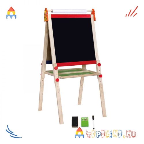 Дрвена Двострана Табла со Хартија - Viga