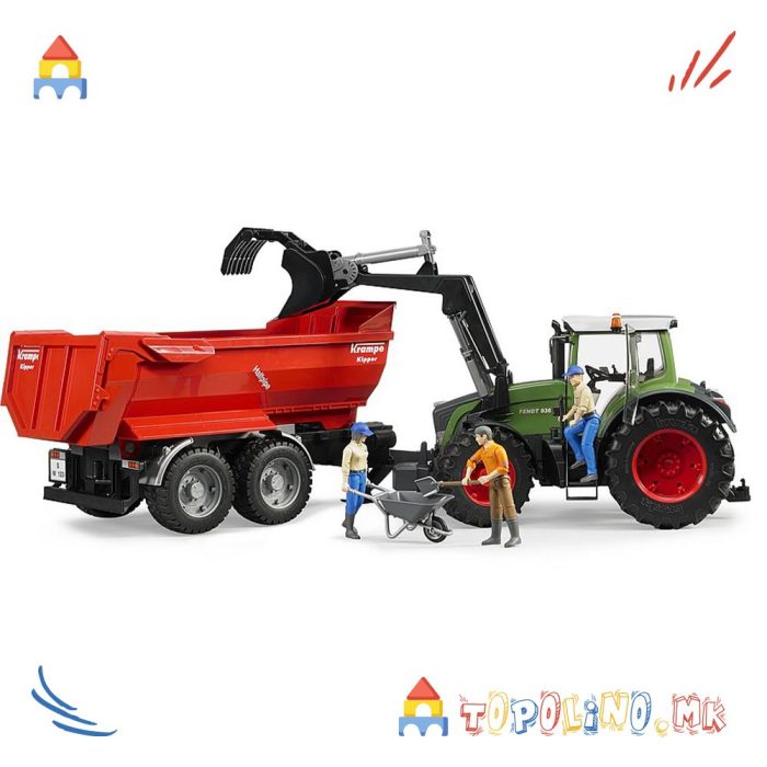 Трактор со Натоварувач Fendt 936 Vario – Bruder - Image 2