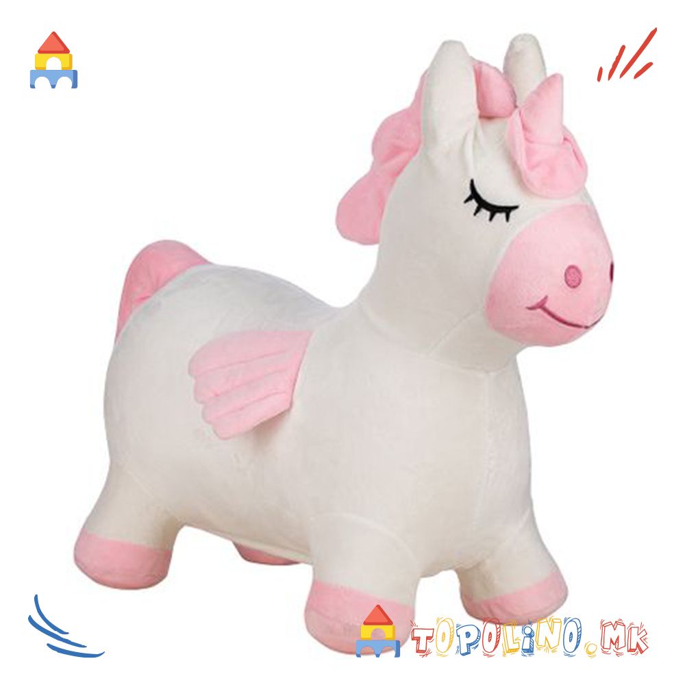 Еднорог за Скокање со Плишана Навлака – Free 2 Play