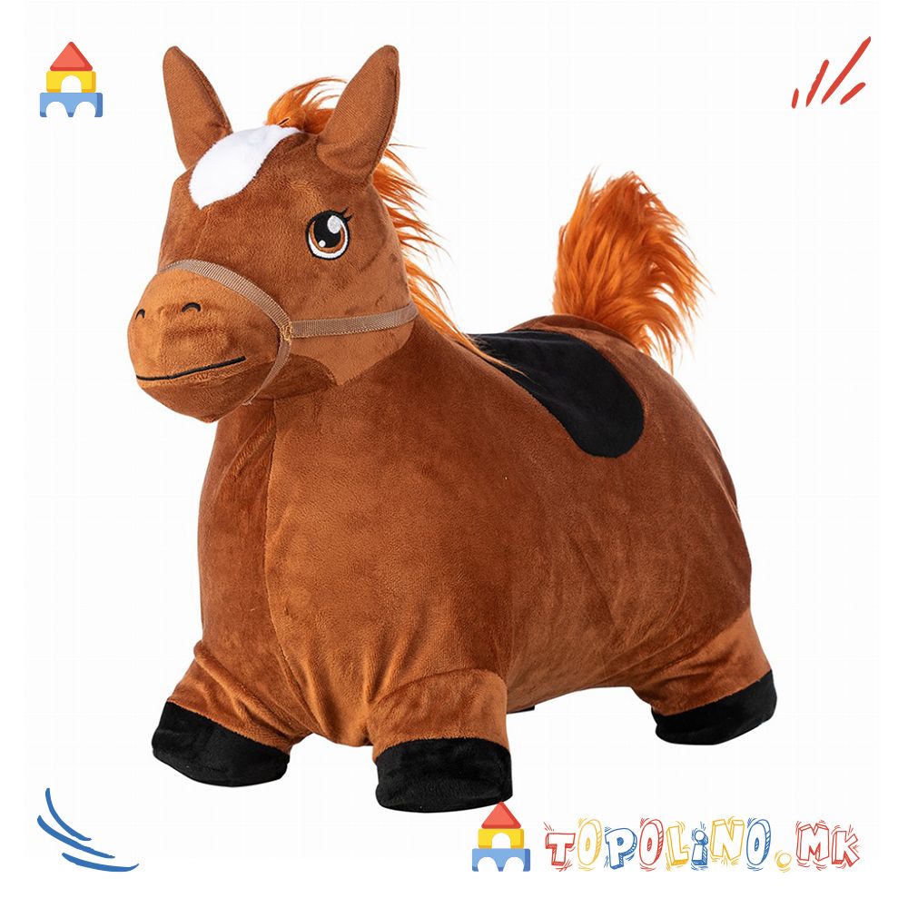 Коњче за Скокање со Плишана Навлака – Free 2 Play