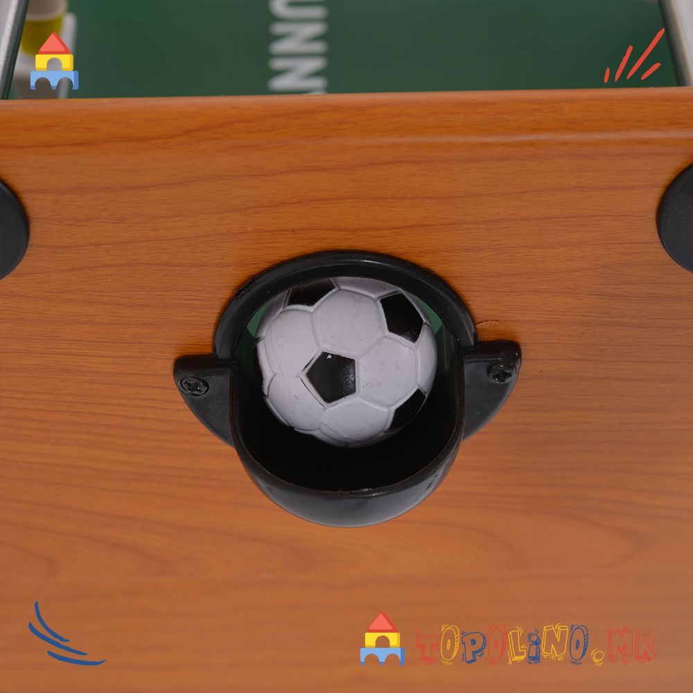 Дрвена Играчка Билјард и Фудбал 2 во 1 - Moni Toys - Image 3