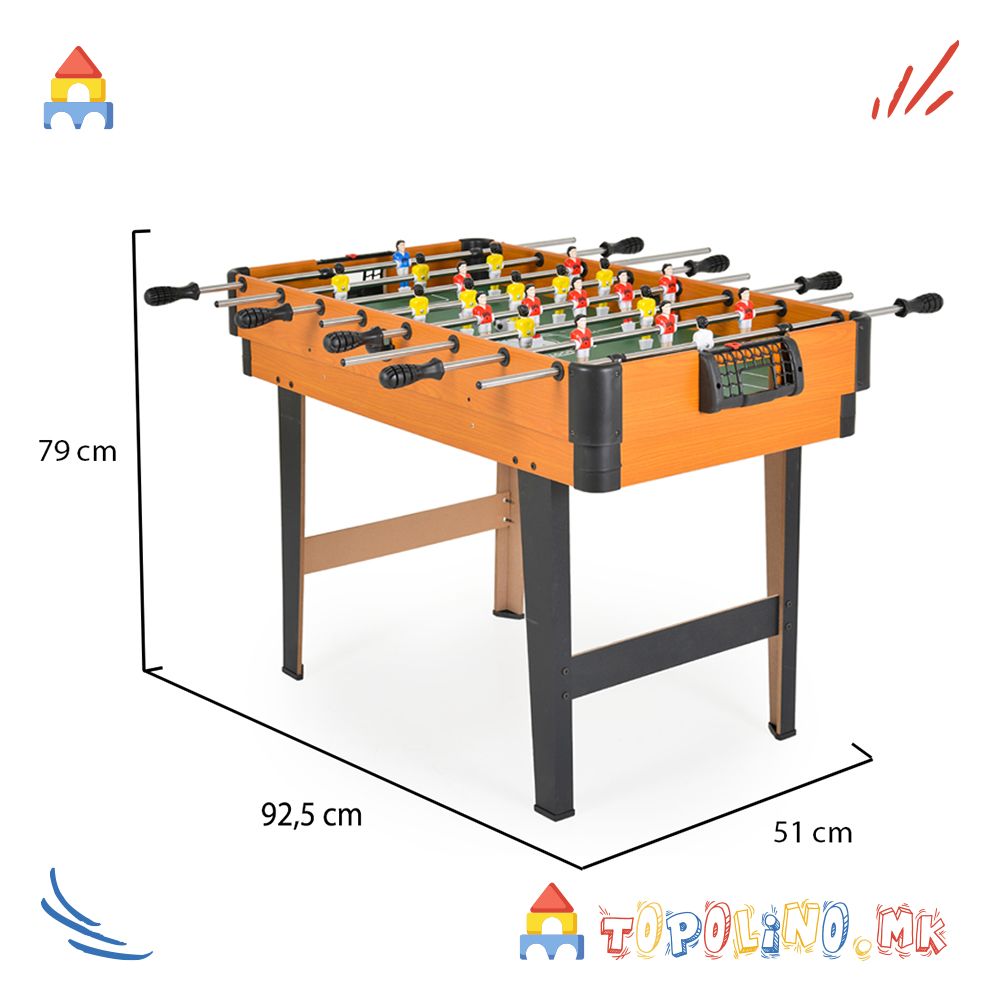 Дрвена Играчка Билјард и Фудбал 2 во 1 - Moni Toys - Image 7