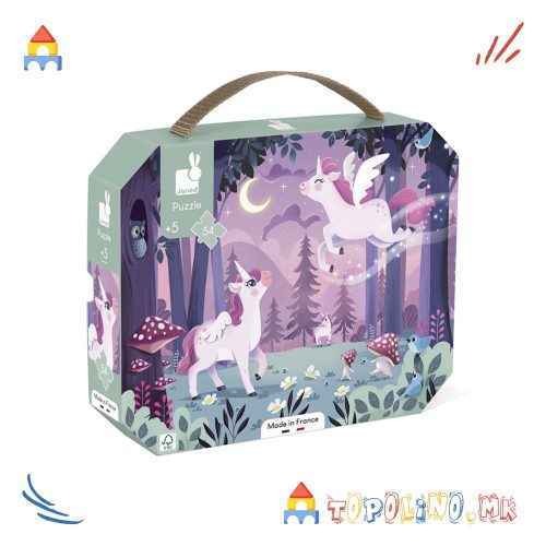 Сложувалка Еднорог 54пар - Janod