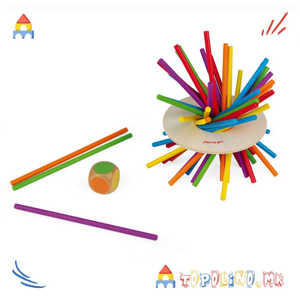 Игра на Вештина Луди Стапчиња - Janod - Image 4