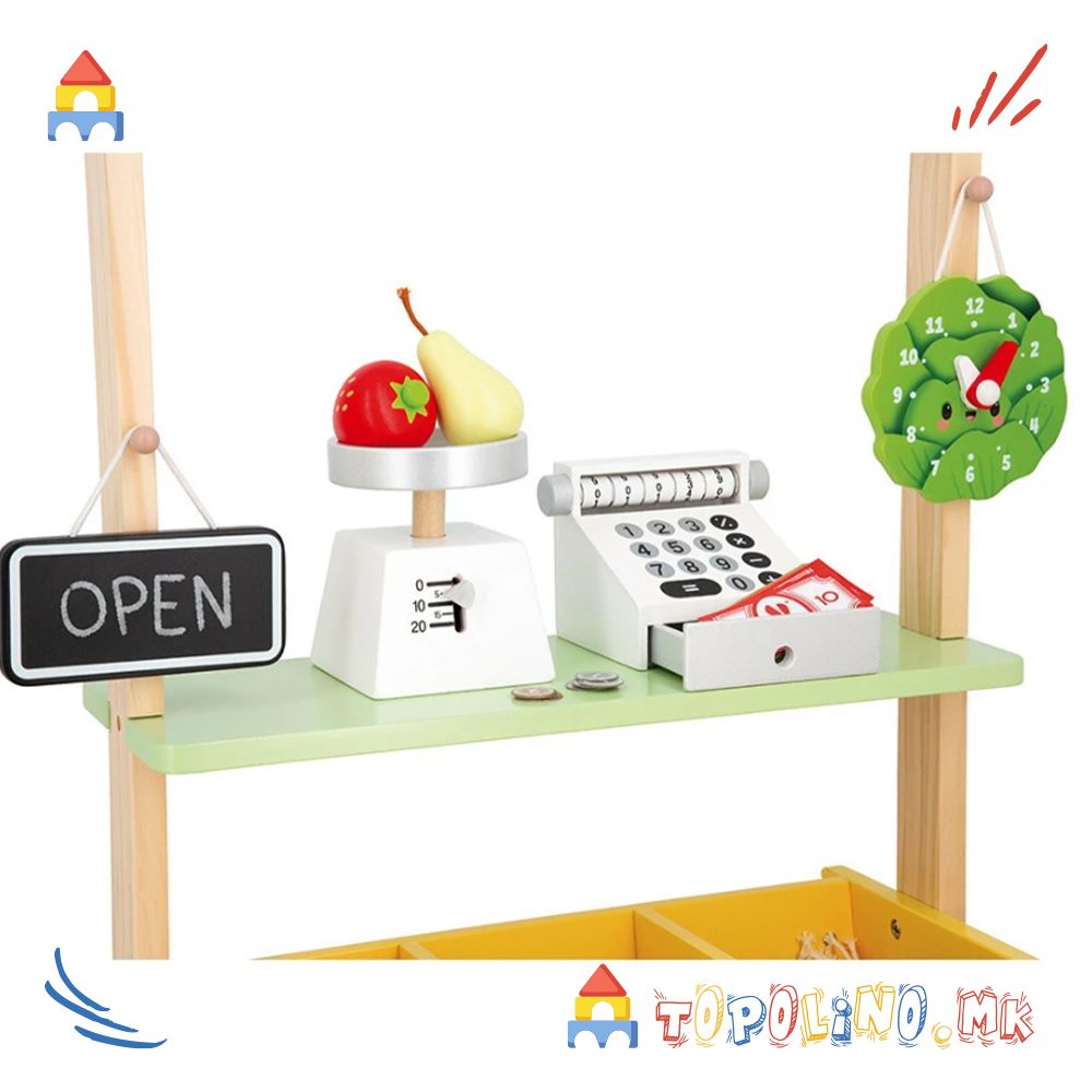 Дрвена Играчка Пазар - Janod - Image 4