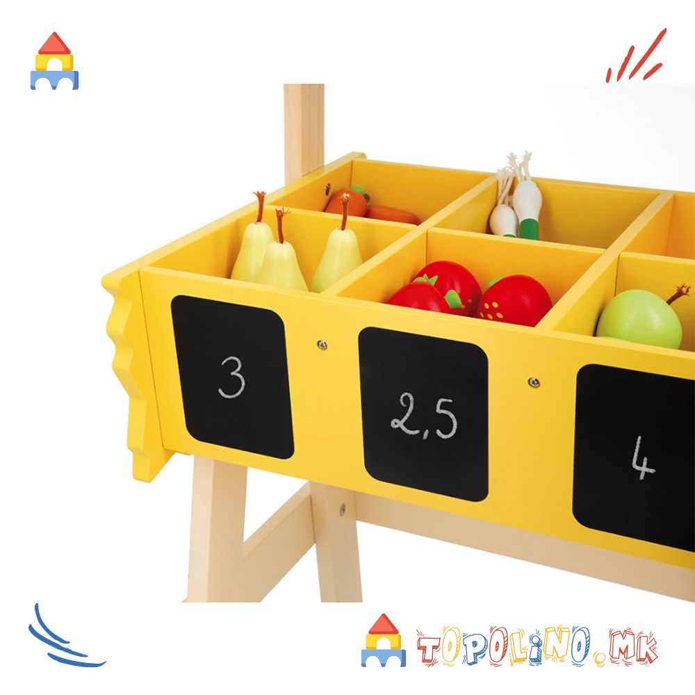 Дрвена Играчка Пазар - Janod - Image 6