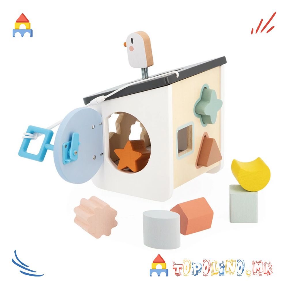 Куќичка за Птици Сортер Sweet Cocoon - Janod - Image 5