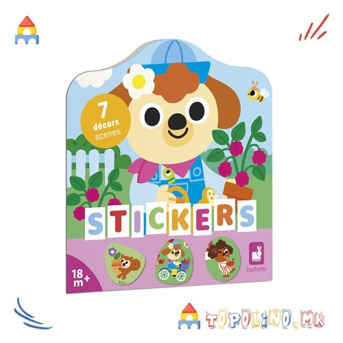 Книга со Стикери Градина - Janod