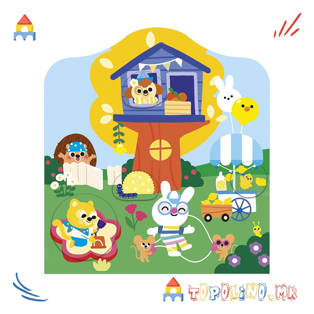 Книга со Стикери Градина - Janod - Image 6