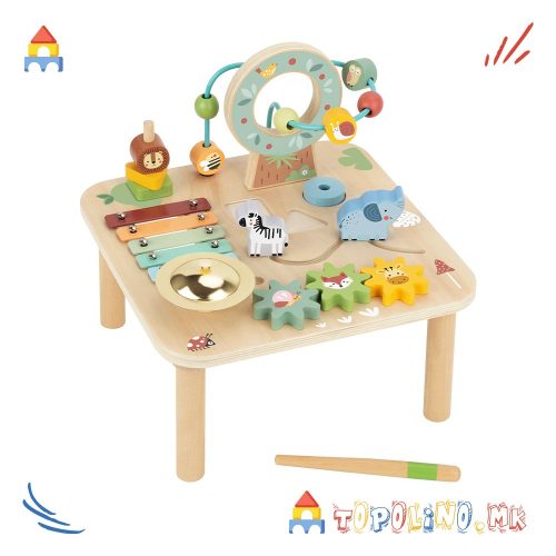 Дрвена Маса со Активности - Tooky Toy