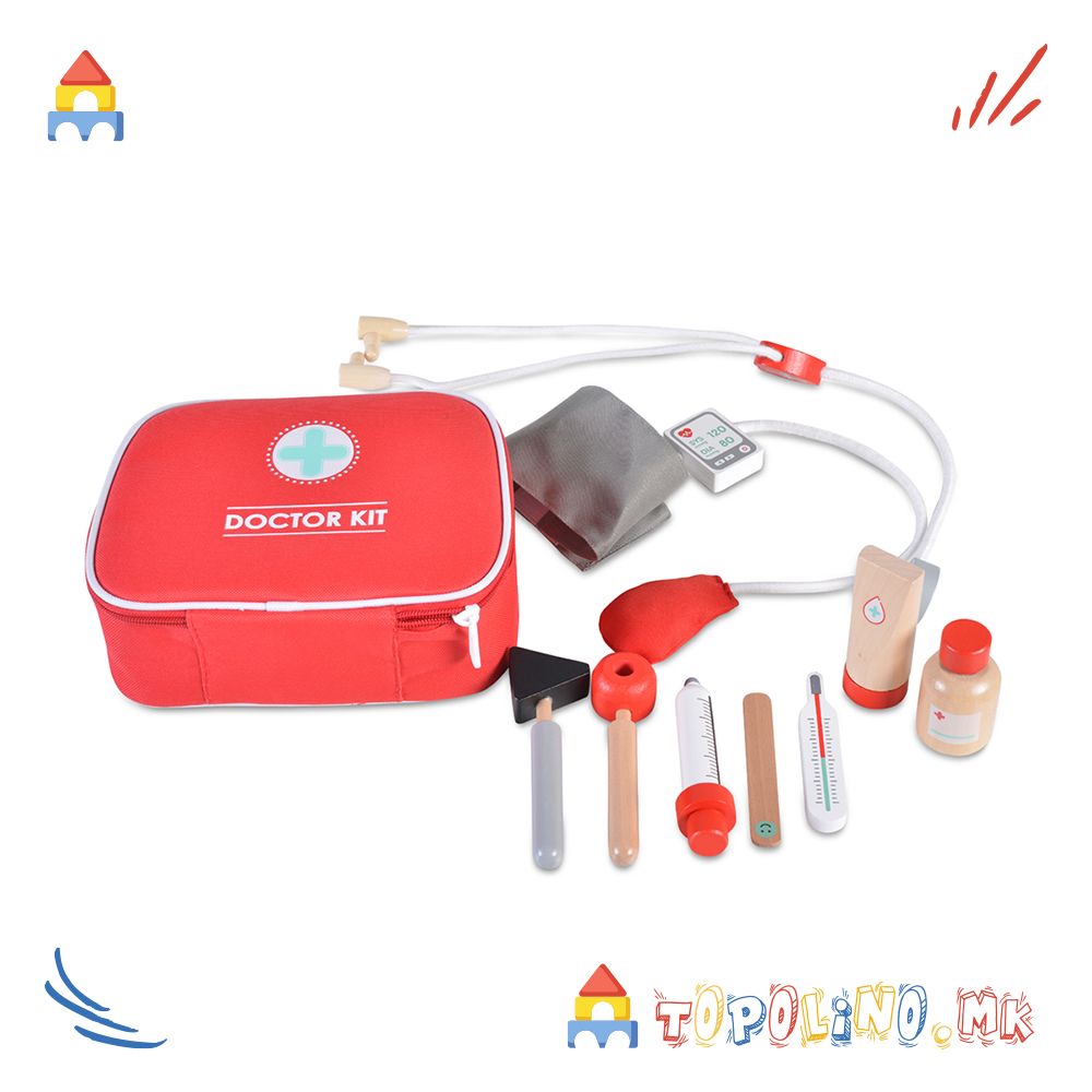 Дрвена Играчка Медицински Сет - Moni Toys