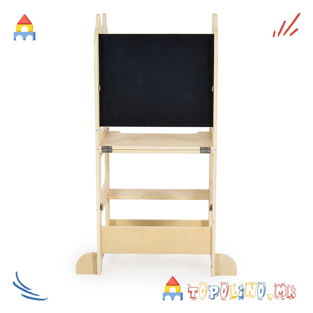 Дрвена Мултифункционална Едукативна Кула Монтесори - Moni Toys - Image 7