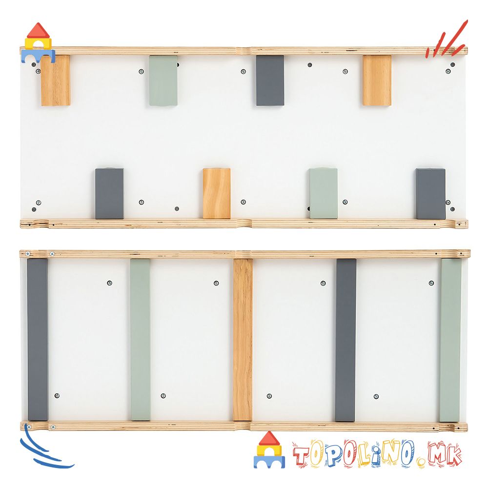 Дрвена Играчка Мултифункционален Триаголник Pickler - Moni Toys - Image 4