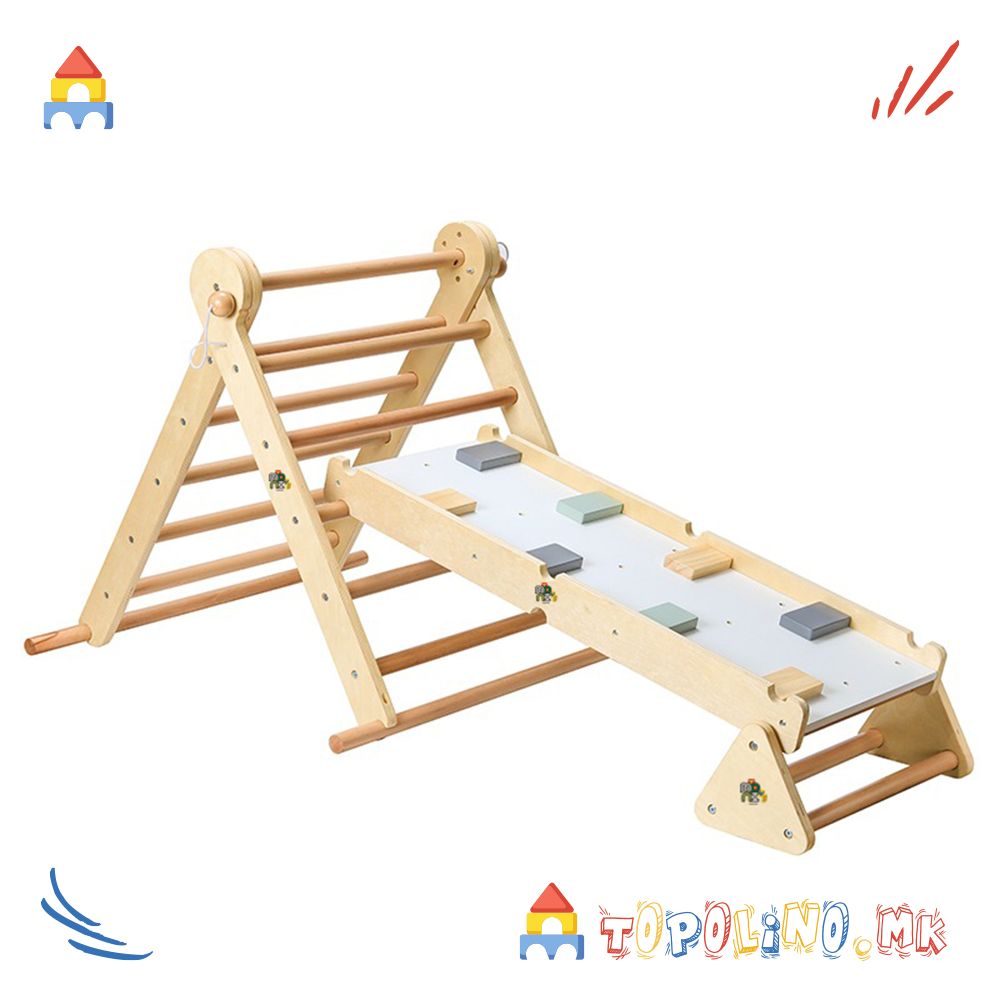 Дрвена Играчка Мултифункционален Триаголник Pickler - Moni Toys