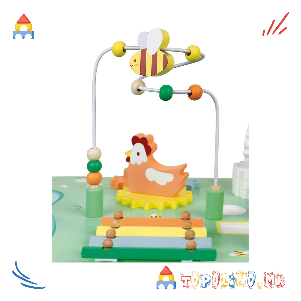 Дрвена Масичка за Игра Ливада - Janod - Image 3