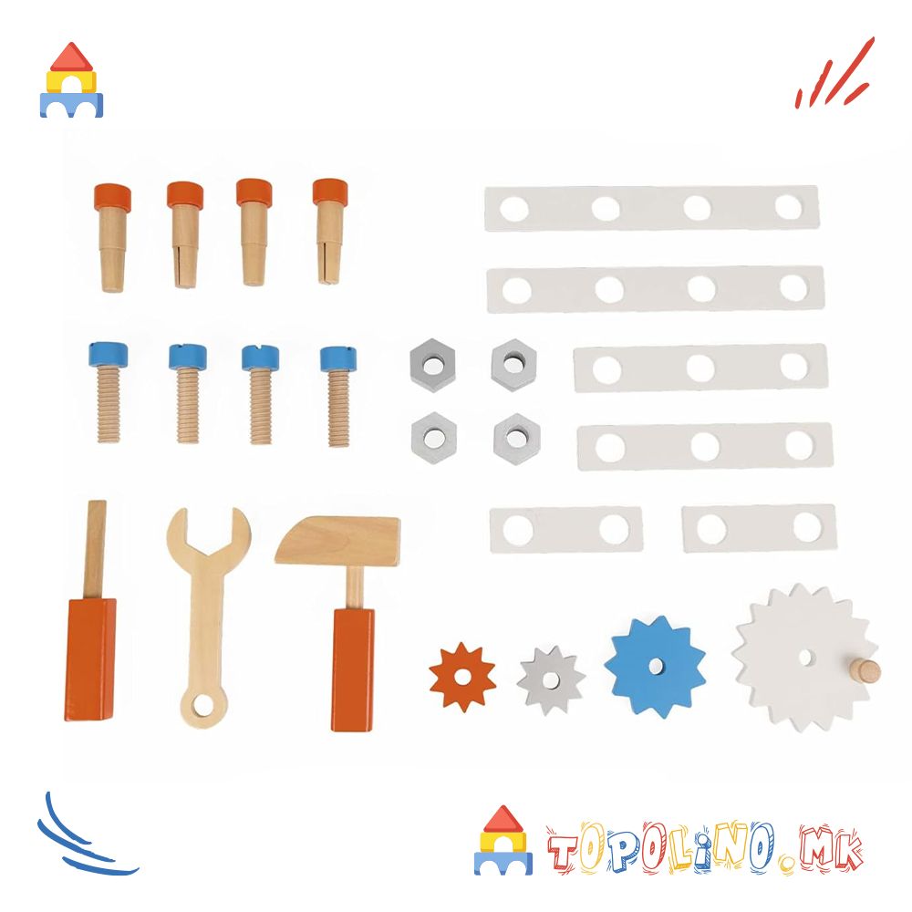 Работилница Магнетна Количка - Janod - Image 3