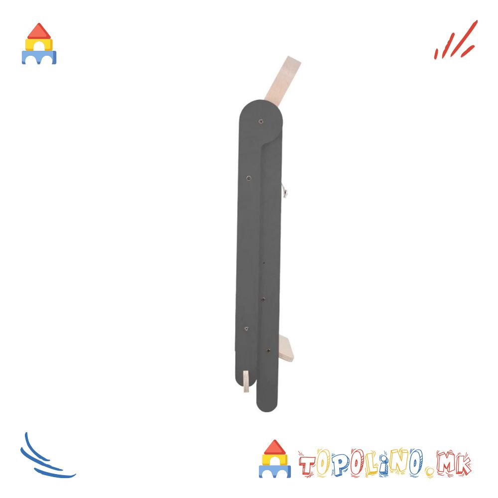 Дрвена Кула за Учење на Склопување Gray - Mamatoyz - Image 3