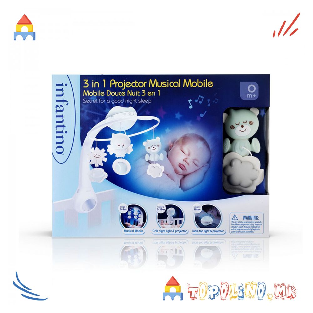 Музичка Вртелешка 3 во 1 Тиркиз - Infantino - Image 3