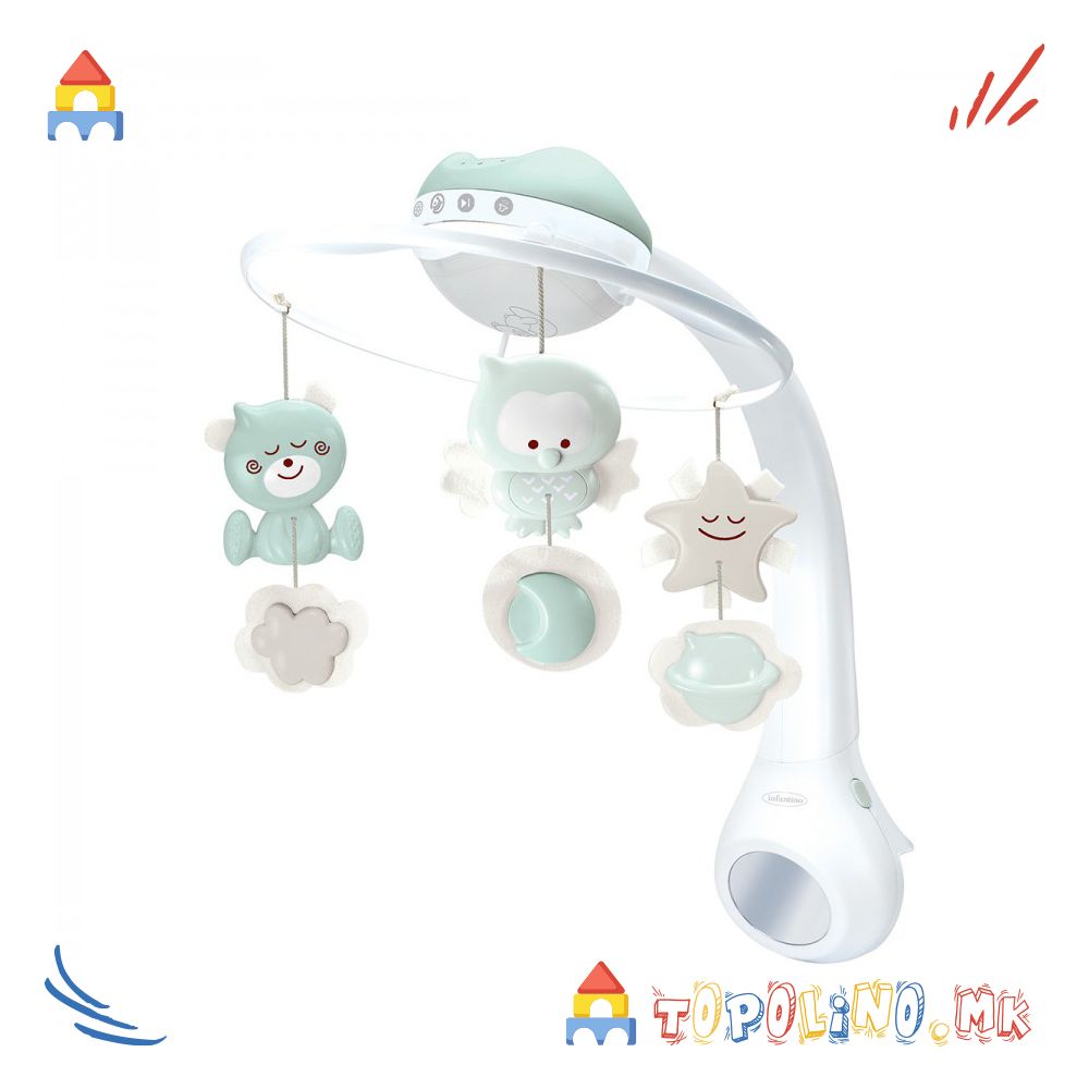 Музичка Вртелешка 3 во 1 Тиркиз - Infantino